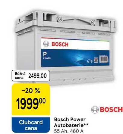 Bosch Power Autobaterie, 55 Ah, 460 A 