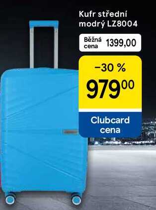 Kufr střední modrý LZ8004  