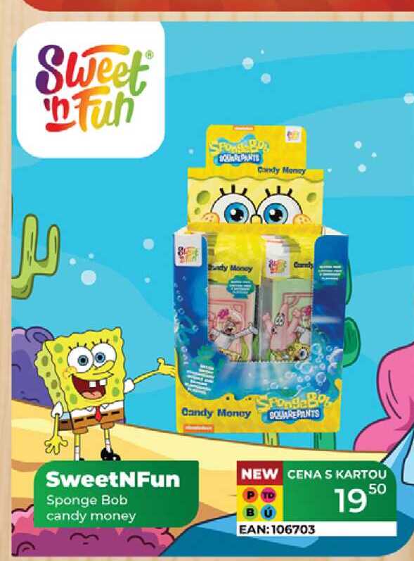 SweetNFun Sponge Bob candy money 