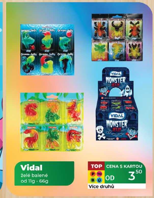 Vidal želé balené od 11g - 66g 