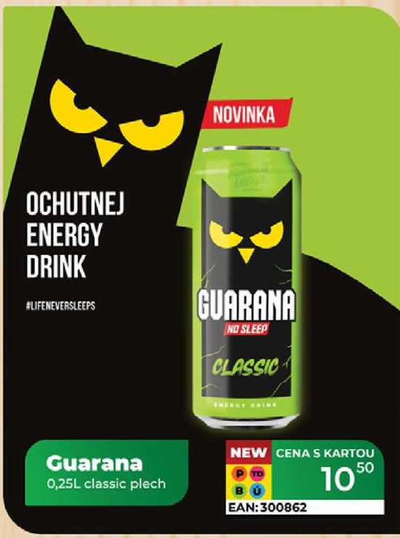 Guarana 0,25L classic plech