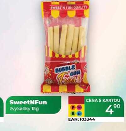 SweetNFun žvýkačky 15g