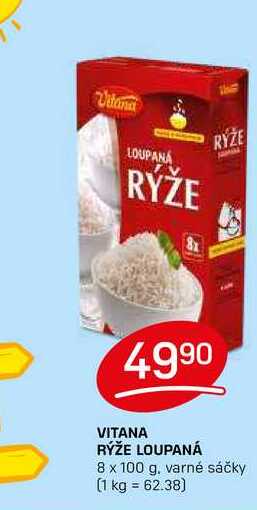 VITANA RÝŽE LOUPANÁ 8 x 100g