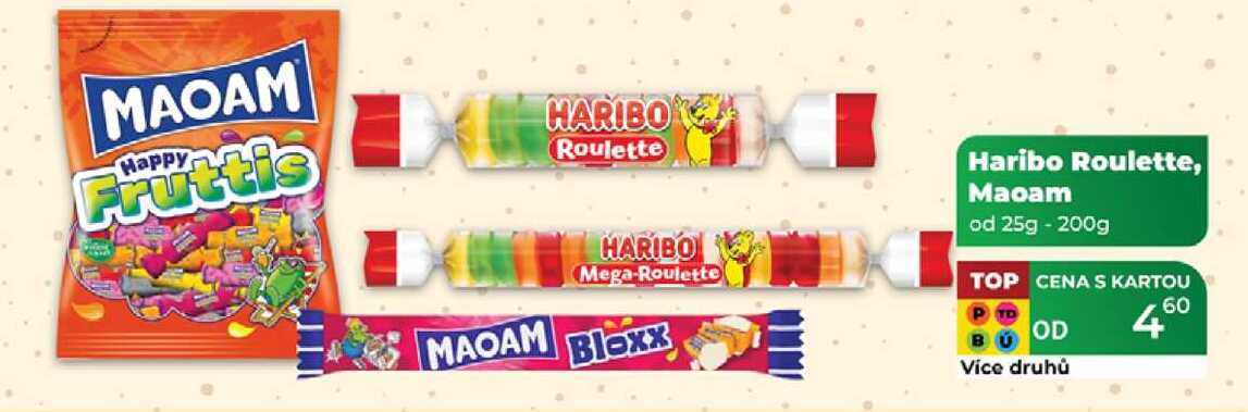 Haribo Roulette, Maoam od 25g - 200g