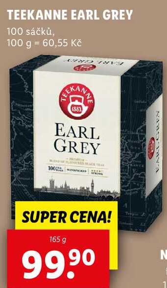 TEEKANNE EARL GREY 100 sáčků, 165 g