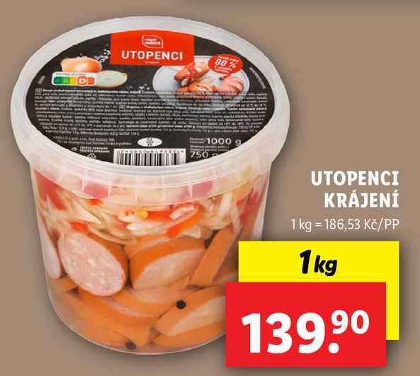 UTOPENCI KRÁJENÍ, 1 kg