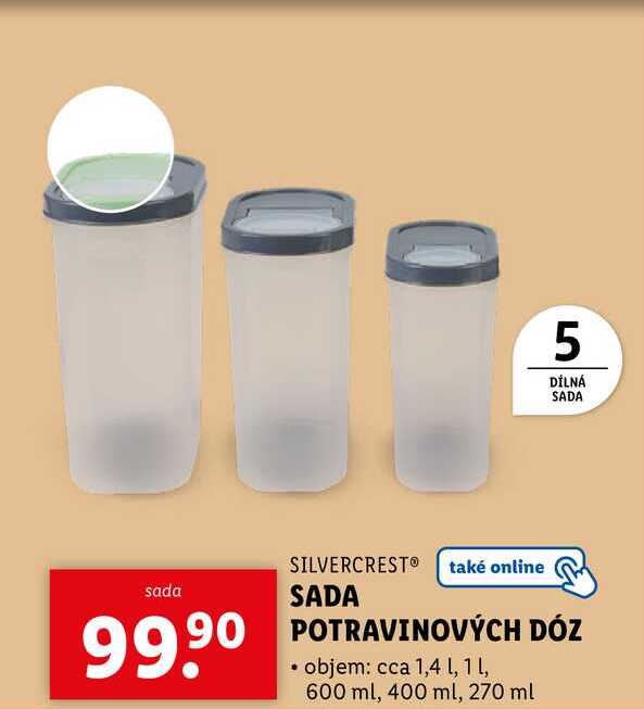 SADA POTRAVINOVÝCH DÓZ