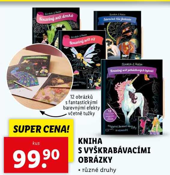 KNIHA S VYŠKRABÁVACÍMI OBRÁZKY