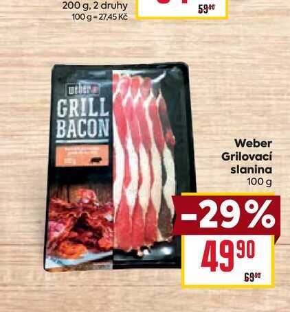Weber Grilovací slanina 100g