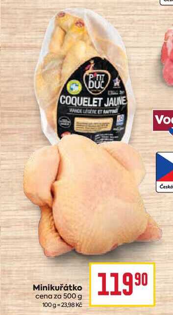 Minikuřátko cena za 500 g 