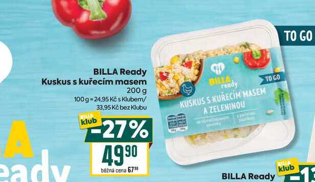 BILLA Ready Kuskus s kuřecím masem 200 g  