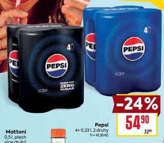 Pepsi 4× 0,33l