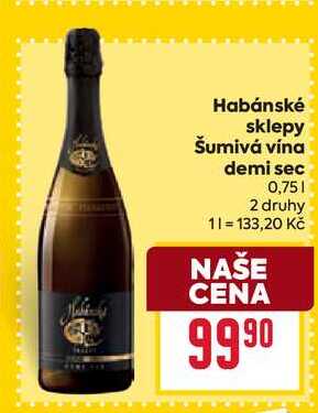 Habánské sklepy Šumivá vína demi sec 0,75l