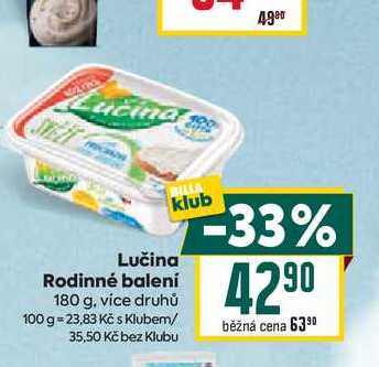 Lučina Rodinné balení 180 g