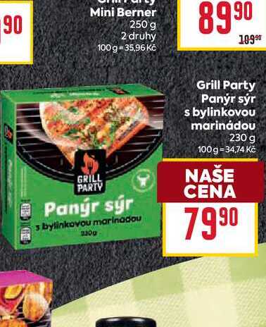 Grill Party Panýr sýr s bylinkovou marinádou 230 g