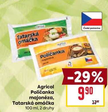 Agricol Tatarská omáčka 100g