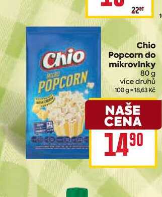 Chio Popcorn do mikrovlnky 80 g 