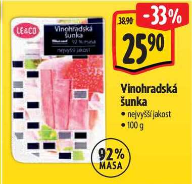 Vinohradská šunka, 100 g