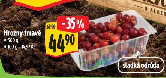 Hrozny tmavé, 300 g