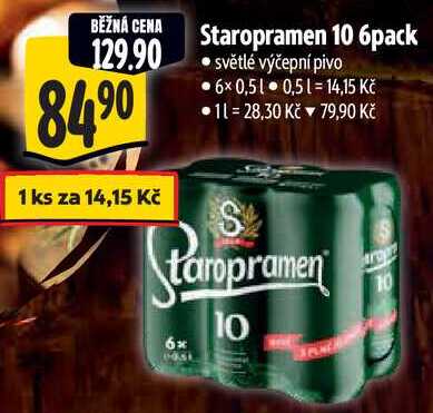 Staropramen 10 6pack, 6x 0,5 l