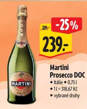 Martini Prosecco DOC, 0,75 l