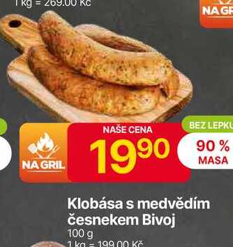 Klobása s medvědím česnekem 100 g 
