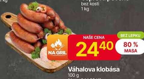 Váhalova klobása 100 g