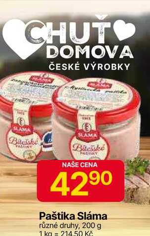 Paštika Sláma různé druhy, 200 g 