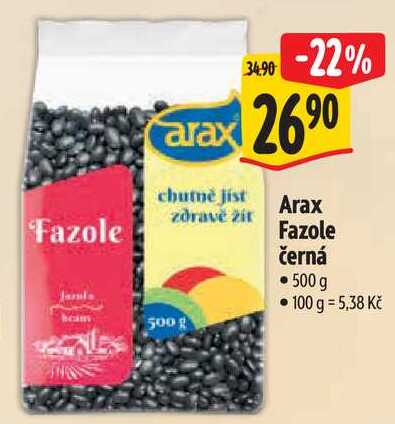 Arax Fazole černá, 500 g 