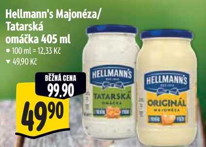 Hellmann's Majonéza/Tatarská omáčka, 405 ml 