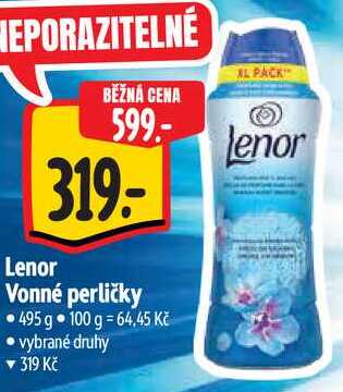 Lenor Vonné perličky, 495 g 