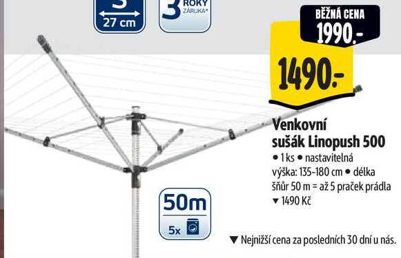 Venkovní sušák Linopush 500 