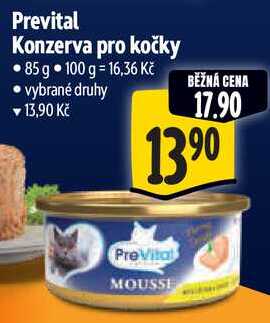 Prevital Konzerva pro kočky, 85 g 