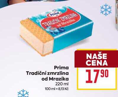Prima Tradiční zmrzlina od Mrazíka 220 ml 
