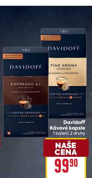 Davidoff Kávové kapsle 1 balení, 2 druhy 