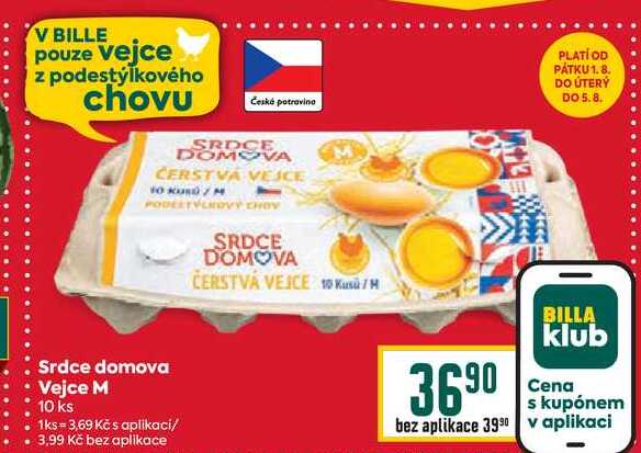 Srdce domova Vejce M 10 ks 