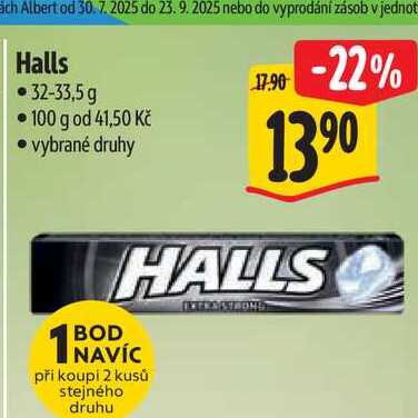 Halls 32-33,5 g