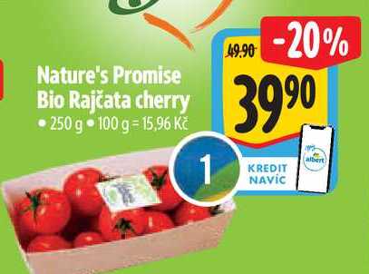 Nature's Promise Bio Rajčata cherry  250 g 
