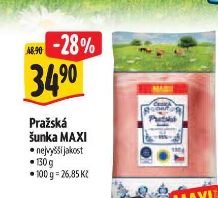  Pražská šunka MAXI  130 g