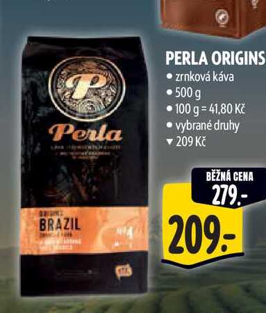 Perla Origins Brazil zrnková káva 500 g