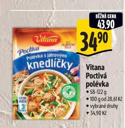   Vitana Poctivá polévka  58-122 g  