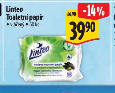 Linteo Toaletní papír  vlhčený  60 ks  