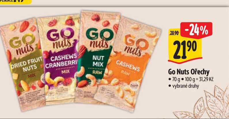   Go Nuts Ořechy 70 g  