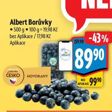 Albert Borůvky 500 g  