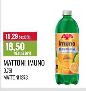 MATTONI IMUNO 0,75l