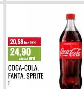 COCA-COLA, FANTA, SPRITE 1l