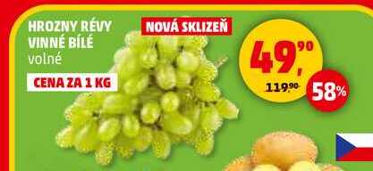HROZNY RÉVY VINNÉ BÍLÉ volné, 1 kg 