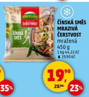 ČÍNSKÁ SMĚS MRAZIVÁ ČERSTVOST mražená, 450 g 