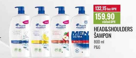 HEAD&SHOULDERS ŠAMPON 800 ml 