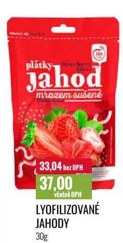 LYOFILIZOVANÉ JAHODY 30g 